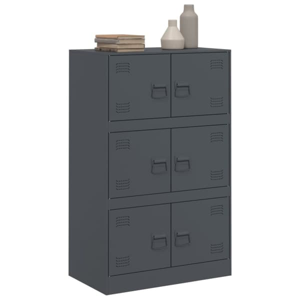 skab 67x39x107 cm stål antracitgrå