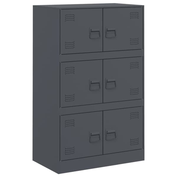 skab 67x39x107 cm stål antracitgrå