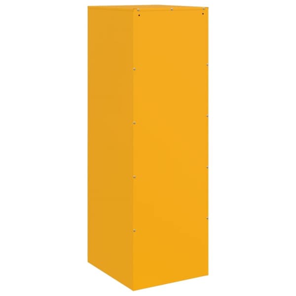 skænk 34,5x39x107 cm stål sennepsgul