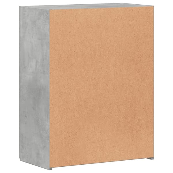 Dokumentskåp betonggrå 60x32x77,5 cm konstruerat trä