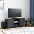 Pikkukuva 3 / 10: TV-taso antrasiitti 100,5x39x43,5 cm kylmävalssattu teräs