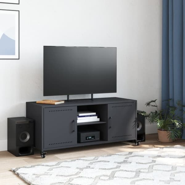 TV-taso antrasiitti 100,5x39x43,5 cm kylmävalssattu teräs