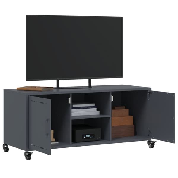 TV-taso antrasiitti 100,5x39x43,5 cm kylmävalssattu teräs