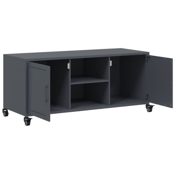 TV-taso antrasiitti 100,5x39x43,5 cm kylmävalssattu teräs