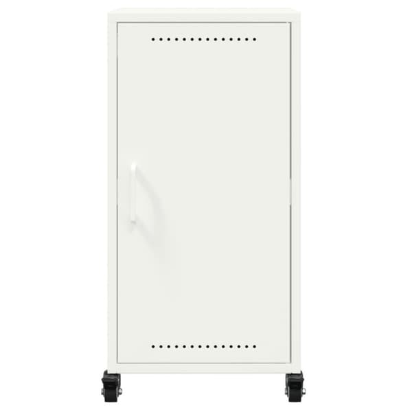 Sidoskåp vit 36x39x72 cm kallvalsat stål