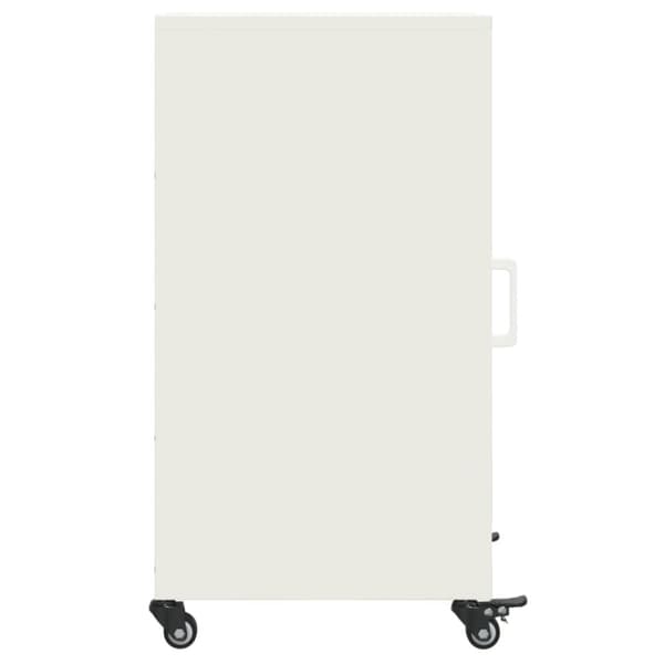 Sidoskåp vit 36x39x72 cm kallvalsat stål