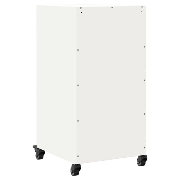 Sidoskåp vit 36x39x72 cm kallvalsat stål