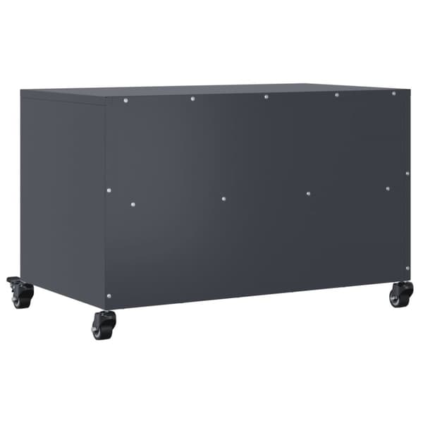 Tv-bänk antracit 68x39x43,5 cm kallvalsat stål