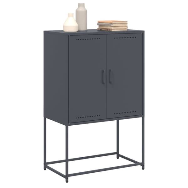 skab 68,5x38,5x107 cm stål antracitgrå