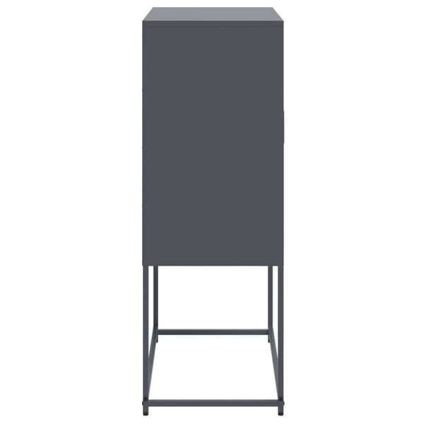 skab 68,5x38,5x107 cm stål antracitgrå