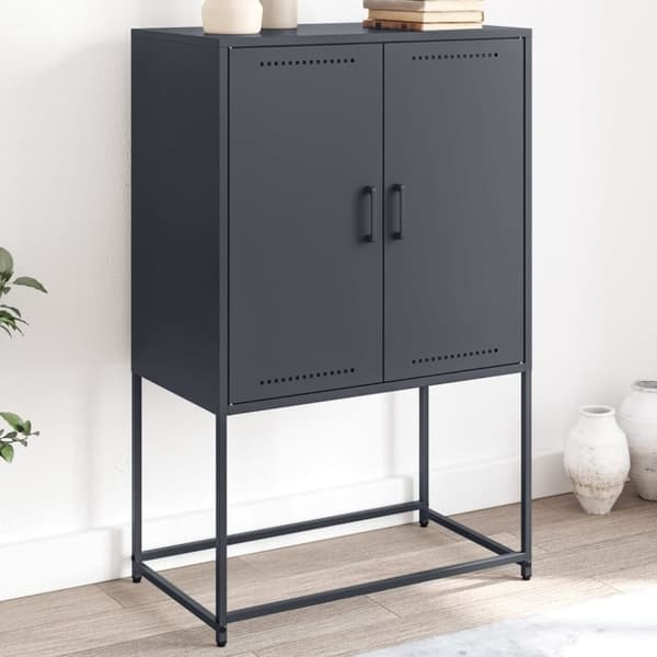 skab 68,5x38,5x107 cm stål antracitgrå