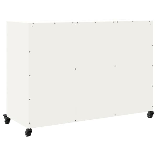 skænk 100,5x39x72 cm koldvalset stål hvid