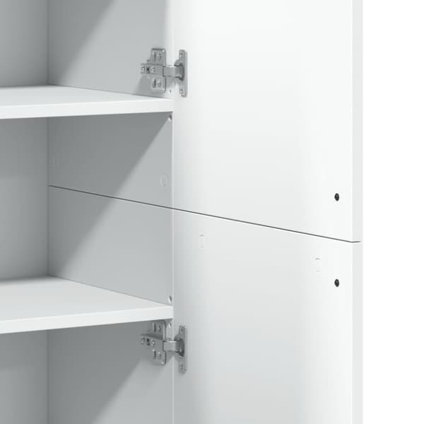 højskab 80x35x180 cm konstrueret træ hvid