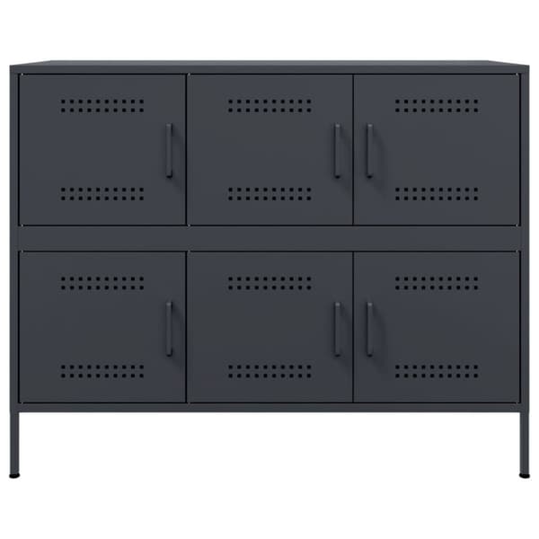 skænk 100,5x39x79 cm koldvalset stål antracitgrå
