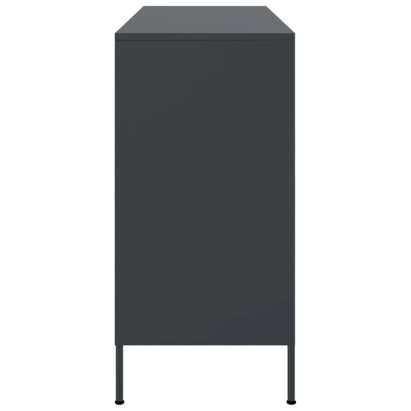 skænk 100,5x39x79 cm koldvalset stål antracitgrå