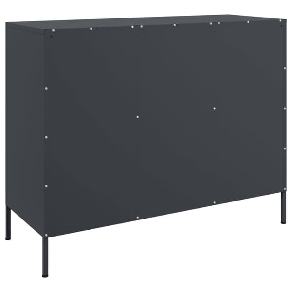 skænk 100,5x39x79 cm koldvalset stål antracitgrå