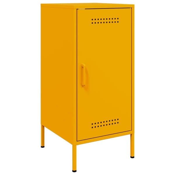 skab 36x39x79 cm koldvalset stål sennepsgul
