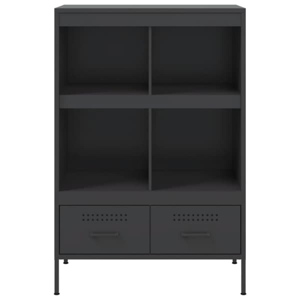 Kaappi musta 68x39x101,5 cm kylmävalssattu teräs