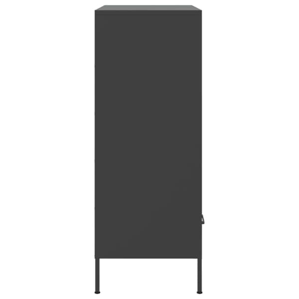 Kaappi musta 68x39x101,5 cm kylmävalssattu teräs