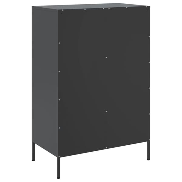 Kaappi musta 68x39x101,5 cm kylmävalssattu teräs