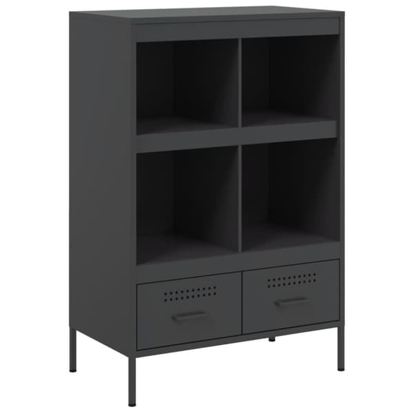 Kaappi musta 68x39x101,5 cm kylmävalssattu teräs