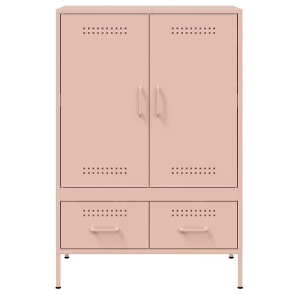 Högskåp rosa 68x39x101,5 cm kallvalsat stål