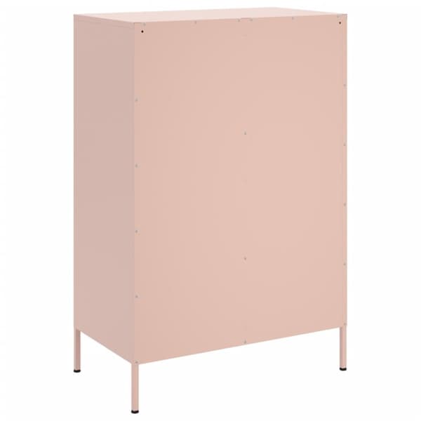 Högskåp rosa 68x39x101,5 cm kallvalsat stål