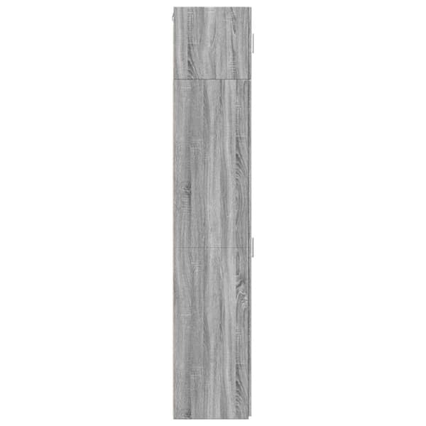skab 30x42,5x225 cm smalt konstrueret træ grå sonoma-eg