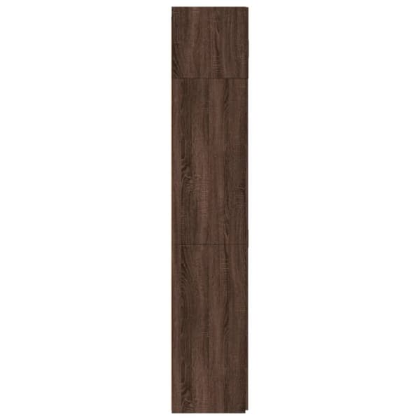 Förvaringsskåp brun ek 80x42,5x225 cm konstruerat trä