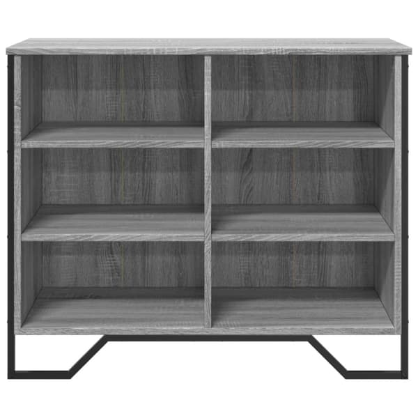skænk 91x35,5x74,5 cm konstrueret træ grå sonoma-eg