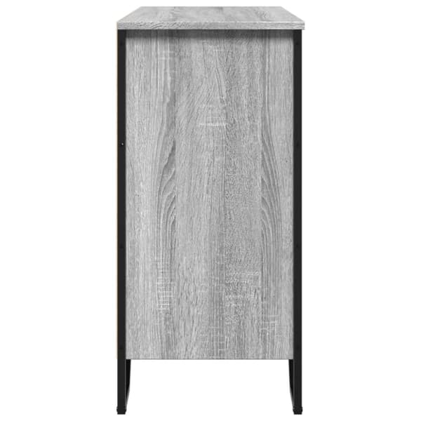 skænk 91x35,5x74,5 cm konstrueret træ grå sonoma-eg