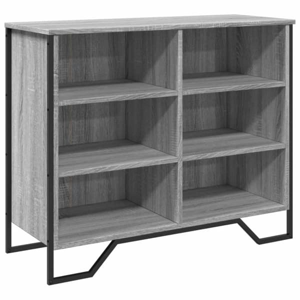 skænk 91x35,5x74,5 cm konstrueret træ grå sonoma-eg
