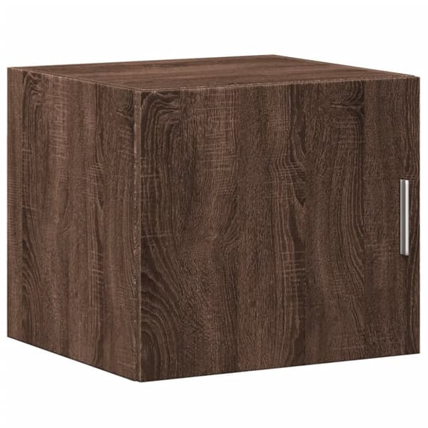 skab 45x42,5x225 cm smalt konstrueret træ brun egetræsfarve