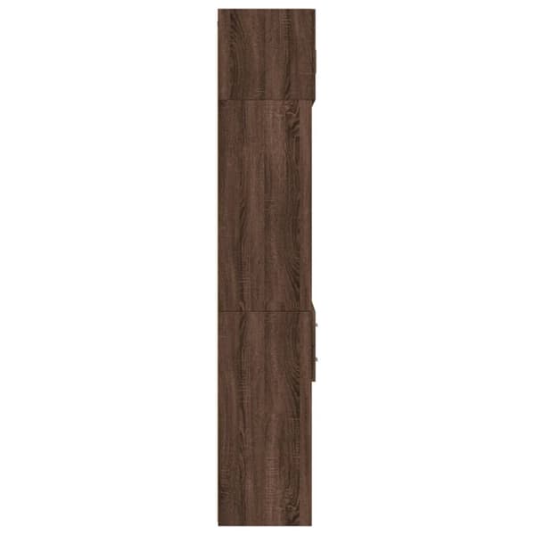 Förvaringsskåp brun ek 70x42,5x225 cm konstruerat trä