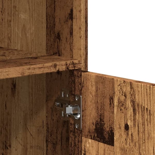rullebord 55x40x91 cm konstrueret træ gammelt trælook