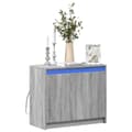 Pikkukuva 1 / 10: Senkki LED-valoilla harmaa Sonoma 72x34x61 cm tekninen puu