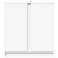 Pikkukuva 6 / 10: Senkki LED-valoilla valkoinen 77x34x85 cm tekninen puu
