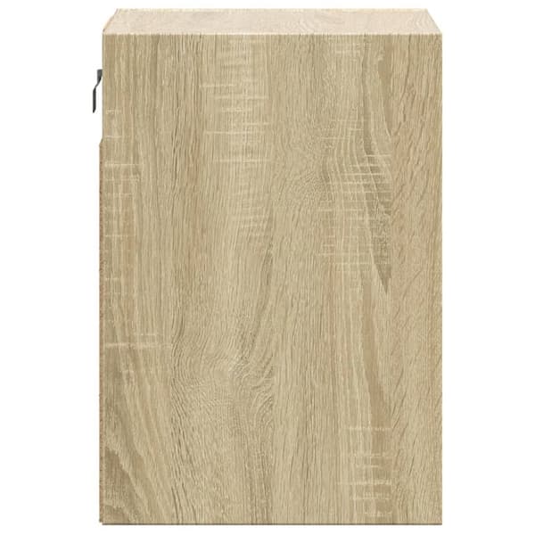 Väggmonterad tv-bänk LED sonoma-ek 41x31x45 cm