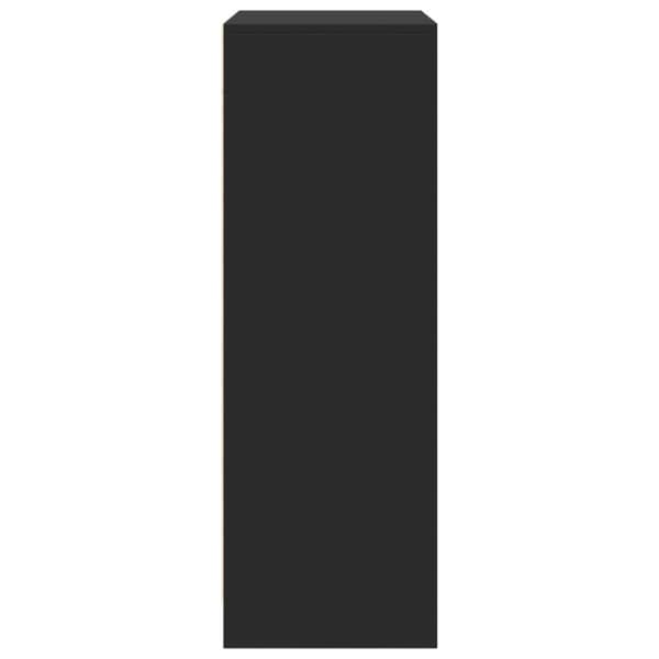 Senkki LED-valoilla musta 77x34x100 cm tekninen puu