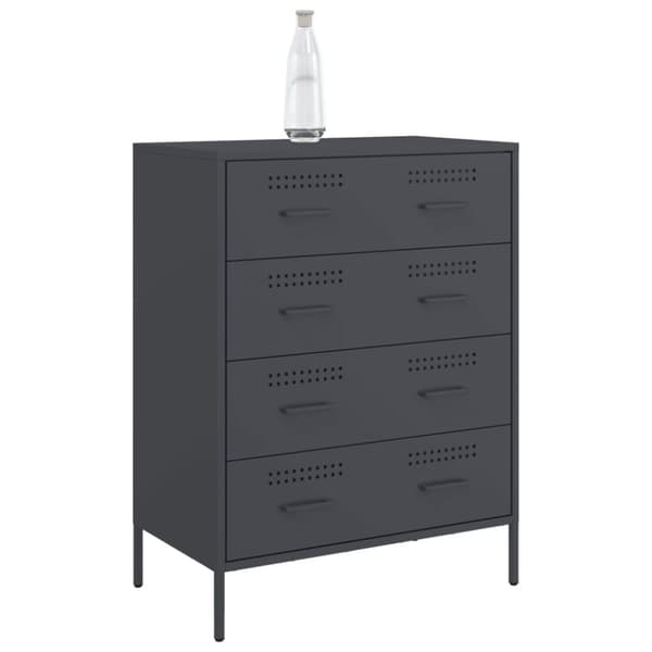 skab 68x39x89 cm stål antracitgrå