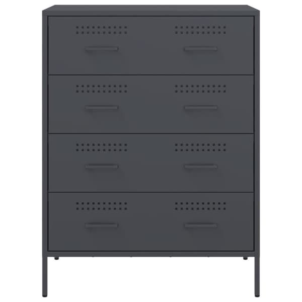 skab 68x39x89 cm stål antracitgrå