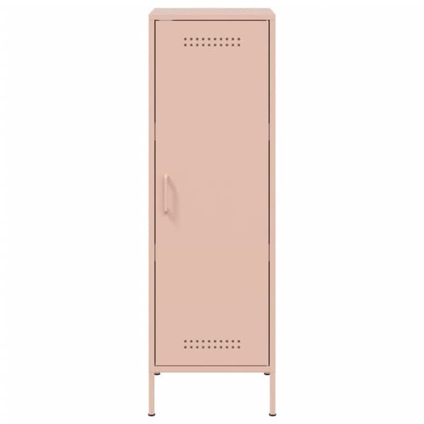 skab 36x39x113 cm stål lyserød