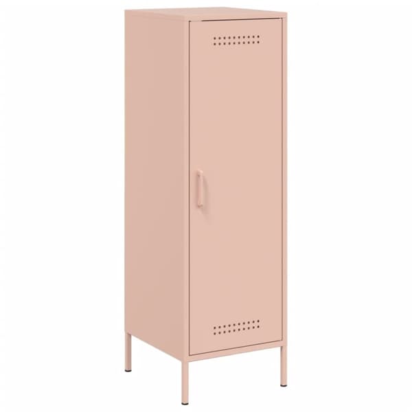 skab 36x39x113 cm stål lyserød