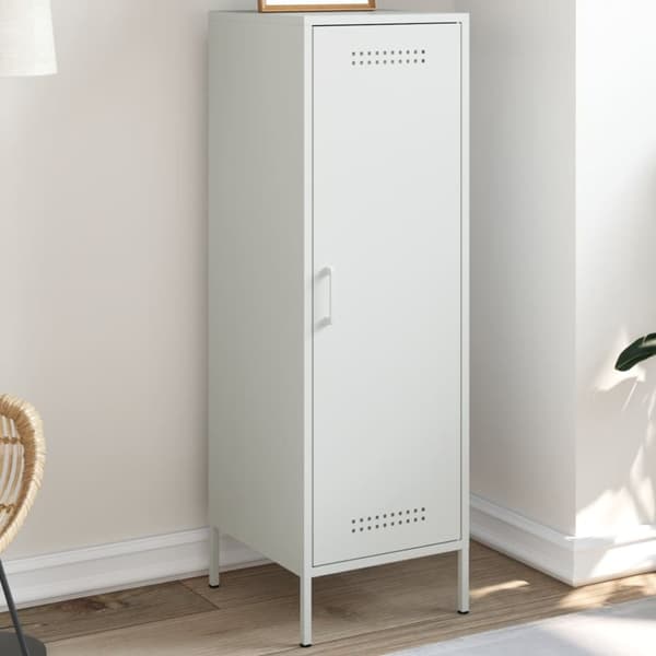 skab 36x39x113 cm stål hvid