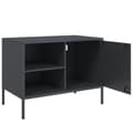 Miniatyrbild 10 av 10: Tv-bänk 2 st antracit 68x39x50,5 cm stål