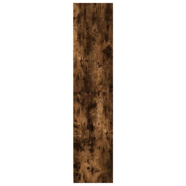 højskab 40x41x185 cm konstrueret træ røget egetræsfarve