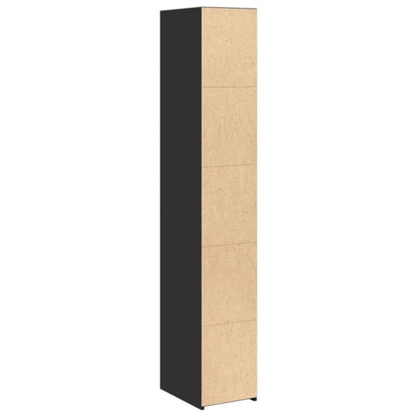 Kaappi musta 30x41x185 cm tekninen puu