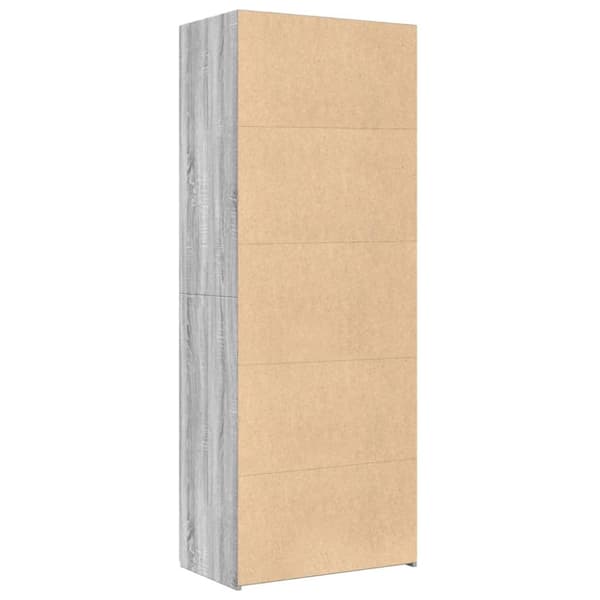 Kaappi harmaa Sonoma 70x42,5x185 cm tekninen puu
