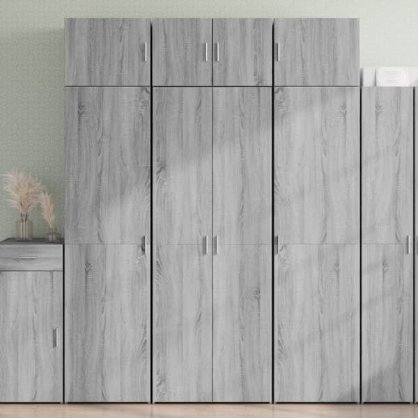 Kaappi harmaa Sonoma 70x42,5x185 cm tekninen puu