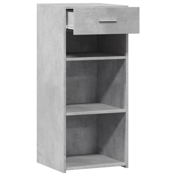 skab 40x42,5x93 cm konstrueret træ betongrå